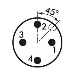 Elektroniczny monitor przepływu G 1/2, standard - Wika