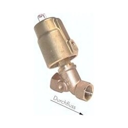 Zawór skośny pneumatyczny 2/2 G 2-1/2" (NO), mosiądz