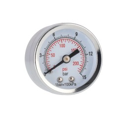 Manometr 40 mm 1/8" 0-15 bar - przyłącze tylne