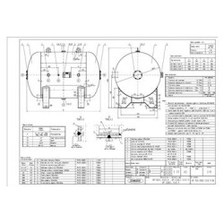Zbiornik ciśnieniowy Poziomy Komino KP-1000/L-15