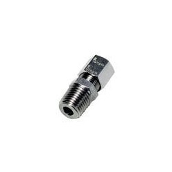 Złącze proste z gwintem z pierś. zacisk. stal nierdz. 12 mm NPT3/8 (1805 12 18) - Legris