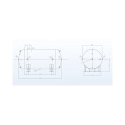 Zbiornik ciśnieniowy poziomy 4000 litrów, 12 bar, ocynk - CSC Baglioni
