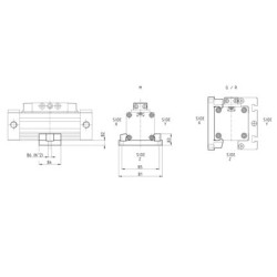 Stopka podtrzymująca BH-52-50, seria 52, Camozzi
