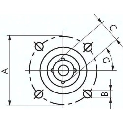 Napęd pneumatyczny do zaworów kulowych i przepustnic, wlk. 12, zamykany spręż., F 07(VK14)