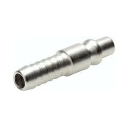 Króciec do węża do szybkozłączek (ARO/ORION) waż 9 mm, stal hartowana i niklowana
