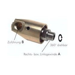 Uniwersalne złącze obrotowe, DEUBLIN, G 1 1/2"- G 1 1/2" LH