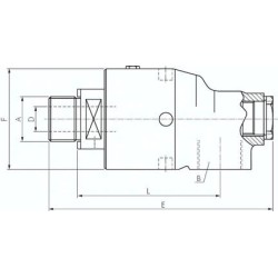 Uniwersalne złącze obrotowe, DEUBLIN, G 2"- G 2" LH