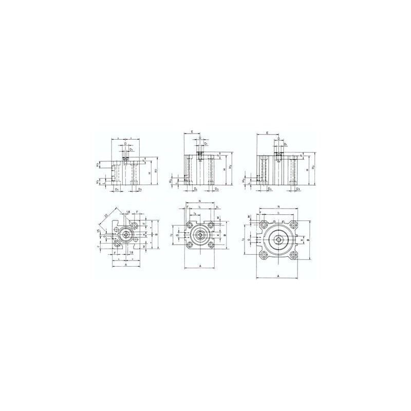 Silownik o krótkim skoku, jednostronnego dzialania, 20,skok 10mm
