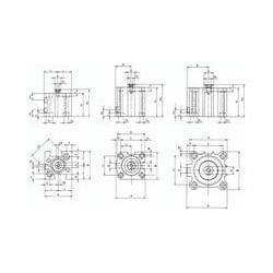 Silownik o krótkim skoku, jednostronnego dzialania, 20,skok 10mm