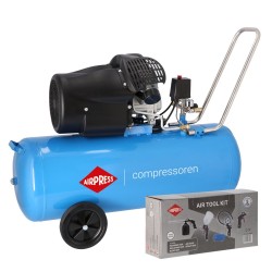 Kompresor HL 425-100V + zestaw akcesoriów pneumatycznych