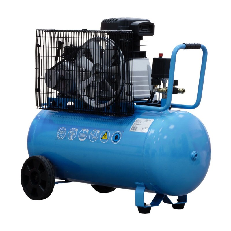 Kompresor dwutłokowy HL 340-90 + zestaw pistolet do piaskowania i akcesoria