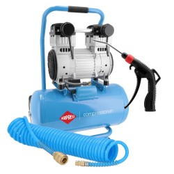 Cichy kompresor LMO 25-250 + zestaw z pistoletem do przedmuchu i wężem pneumatycznym