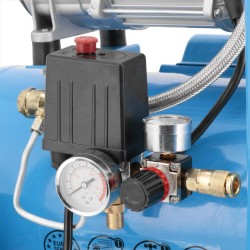 Cichy kompresor LMO 25-250 + zestaw z pistoletem do przedmuchu i wężem pneumatycznym