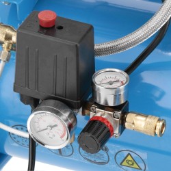 Cichy kompresor LMO 25-250 + zestaw z pistoletem do przedmuchu i wężem pneumatycznym