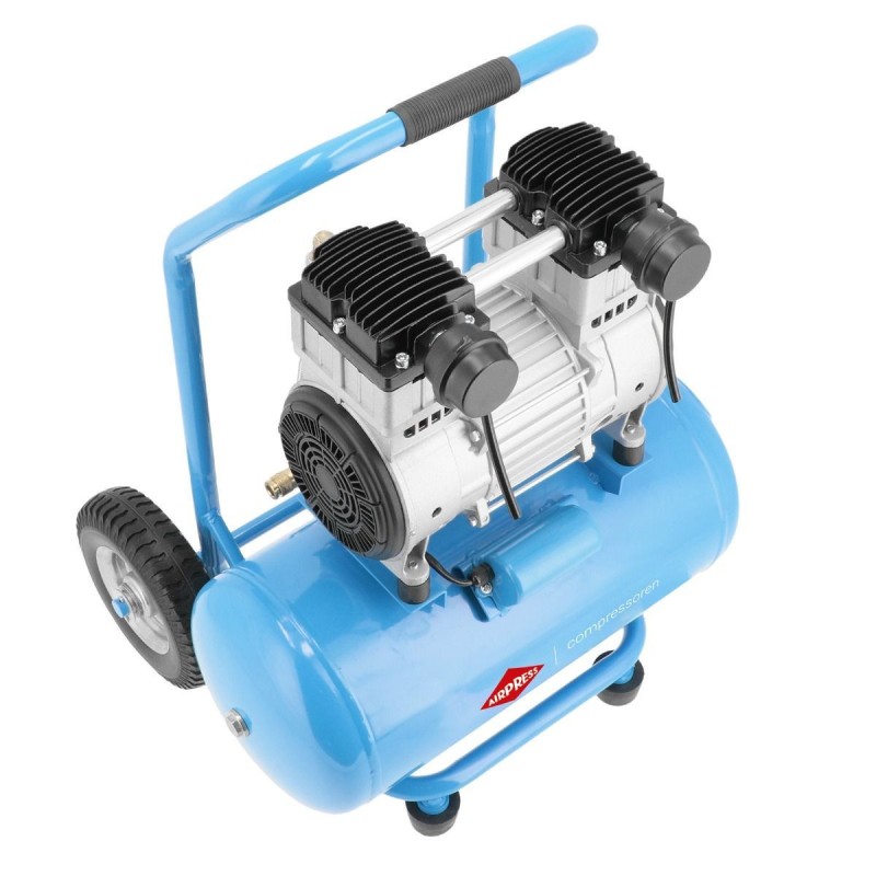 Cichy kompresor LMO 25-250 + zestaw z pistoletem do przedmuchu i wężem pneumatycznym