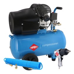 Kompresor dwutłokowy HL 425-50 + zestaw klucz pneumatyczny i akcesoria