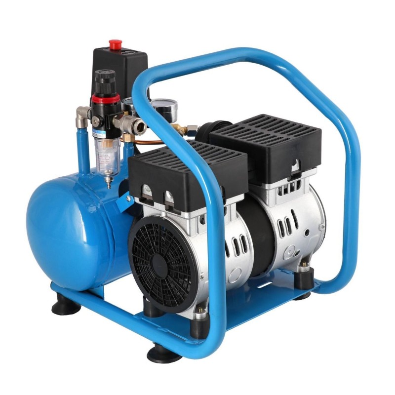 Mały kompresor L 6-95 + zestaw gwoździarka i wąż pneumatyczny