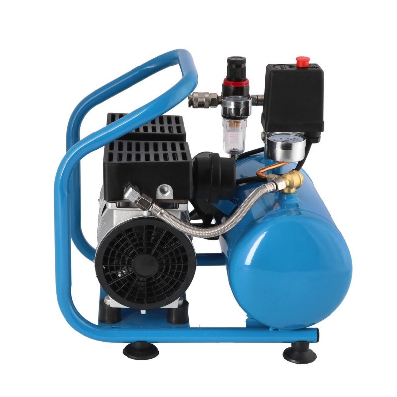 Mały kompresor L 6-95 + zestaw gwoździarka i wąż pneumatyczny