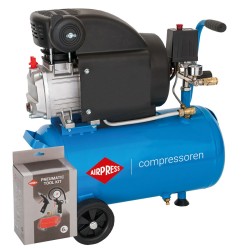 Kompresor HL 310-25 + zestaw akcesoriów pneumatycznych
