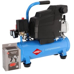 Mały kompresor H 185-6 + zestaw akcesoriów pneumatycznych
