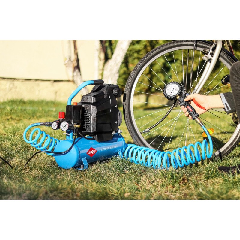 Mały kompresor H 185-6 + zestaw akcesoriów pneumatycznych