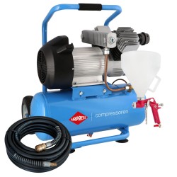 Kompresor LM 25-350 + zestaw z pistoletem do tynkowania i wężem pneumatycznym