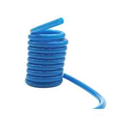 Przewód pneumatyczny spiralny PU, bez zakuć, o średnicy 6x4, 6m