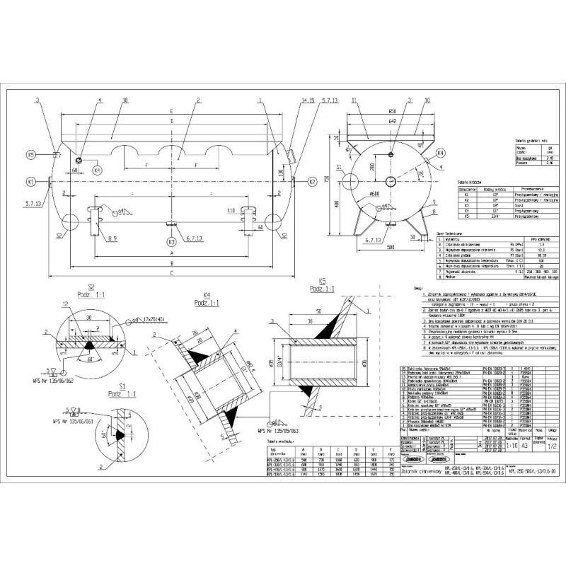 Zbiornik  COM-400/L-13/0,6