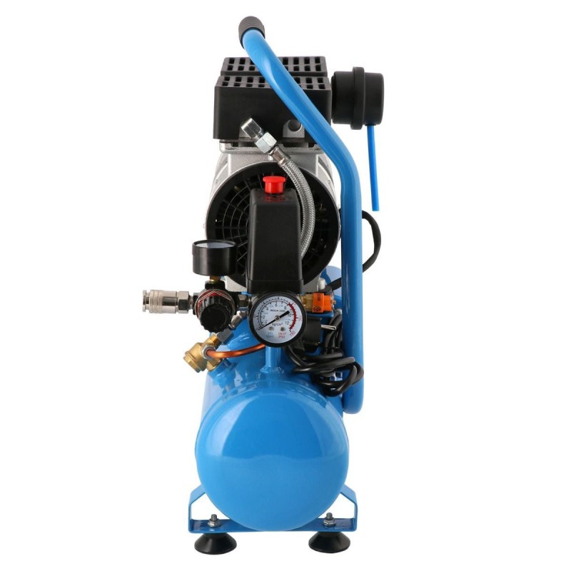 Mały kompresor L 6-105 8 bar + zestaw z pistoletem do przedmuchu i wężem pneumatycznym