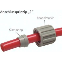 Złączka kątowa gw. zew. G1/4-8x6 PA typ 1