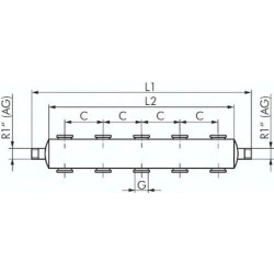 Uchwyt do kolektora RLD, stal nierdzewna
