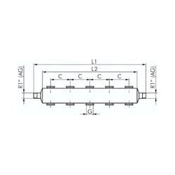 Uchwyt do kolektora RLD, stal nierdzewna