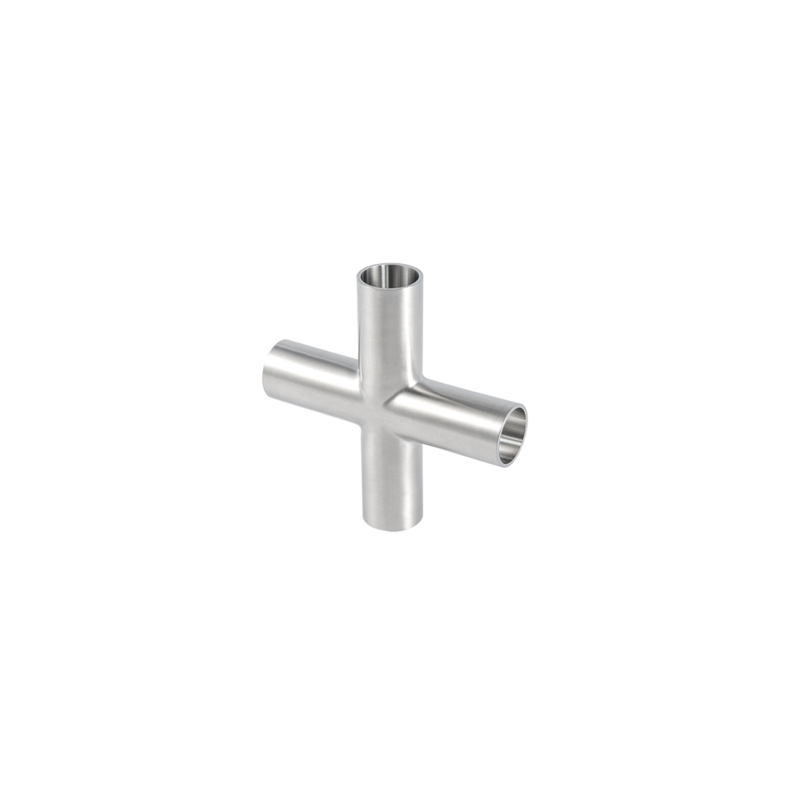 Krzyż długi WWWW 1" 25.4 x 1.65 mm, 316L, ASME BPE, DT-4.1.2-1 (DT-9C), 1", SF1, Ra max. 0,51 um - Air-Com