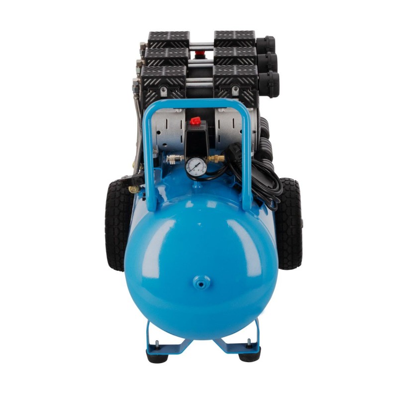 Cichy kompresor bezolejowy LMO 90-380 8 bar 3 KM (3 x 1 KM) / 2,25 kW 280 l/min 90 l