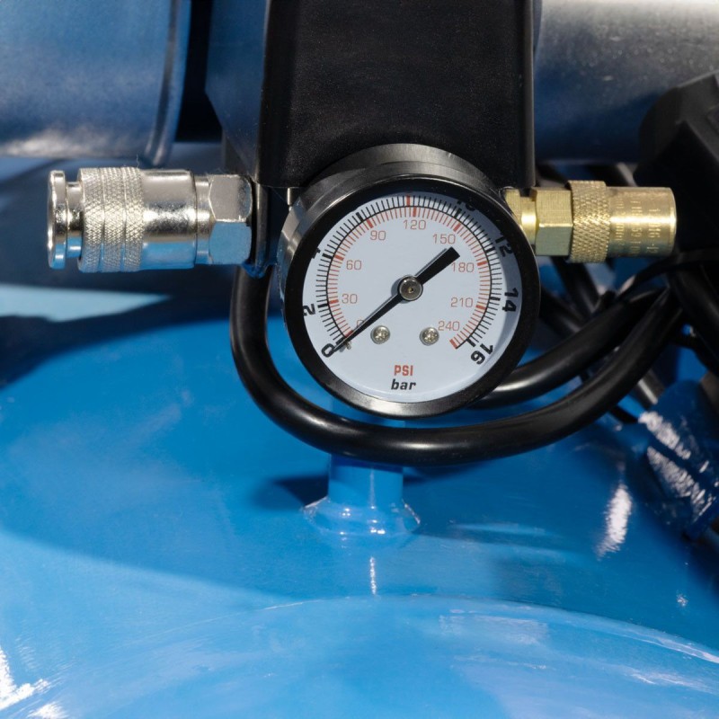 Cichy kompresor bezolejowy LMO 90-380 8 bar 3 KM (3 x 1 KM) / 2,25 kW 280 l/min 90 l