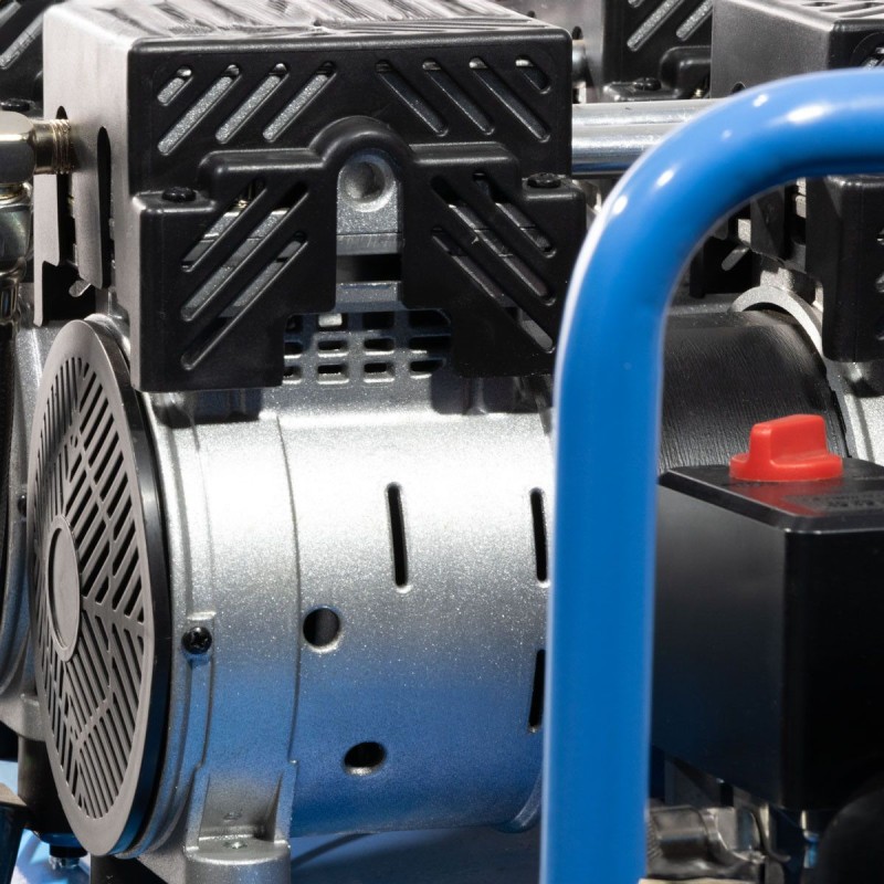 Cichy kompresor bezolejowy LMO 90-380 8 bar 3 KM (3 x 1 KM) / 2,25 kW 280 l/min 90 l