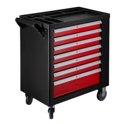 Kompaktowy wózek narzędziowy 250 elementów 7 szuflad
