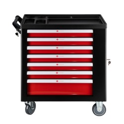 Kompaktowy wózek narzędziowy 250 elementów 7 szuflad