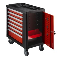 Kompaktowy wózek narzędziowy 250 elementów 7 szuflad