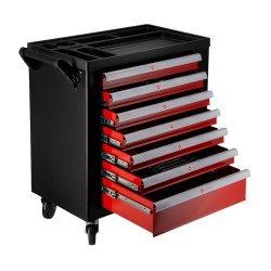 Kompaktowy wózek narzędziowy 250 elementów 7 szuflad