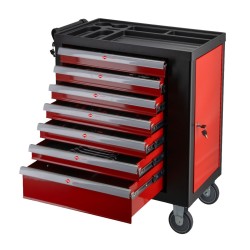Kompaktowy wózek narzędziowy 250 elementów 7 szuflad
