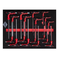 Kompaktowy wózek narzędziowy 250 elementów 7 szuflad