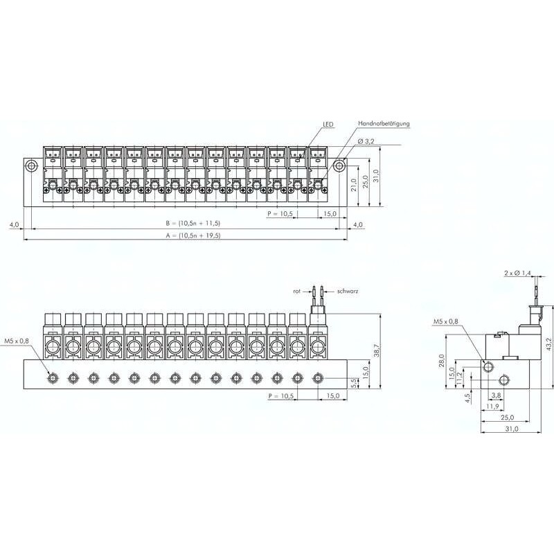 Płyta zaślepiająca do pozycji na listwie YMF10