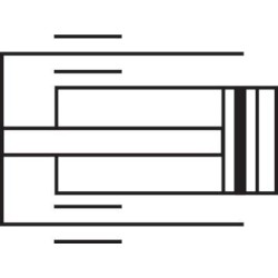 Cylinder prowadzacy z lozyskiem slizgowym, tlok 40mm,skok 25mm