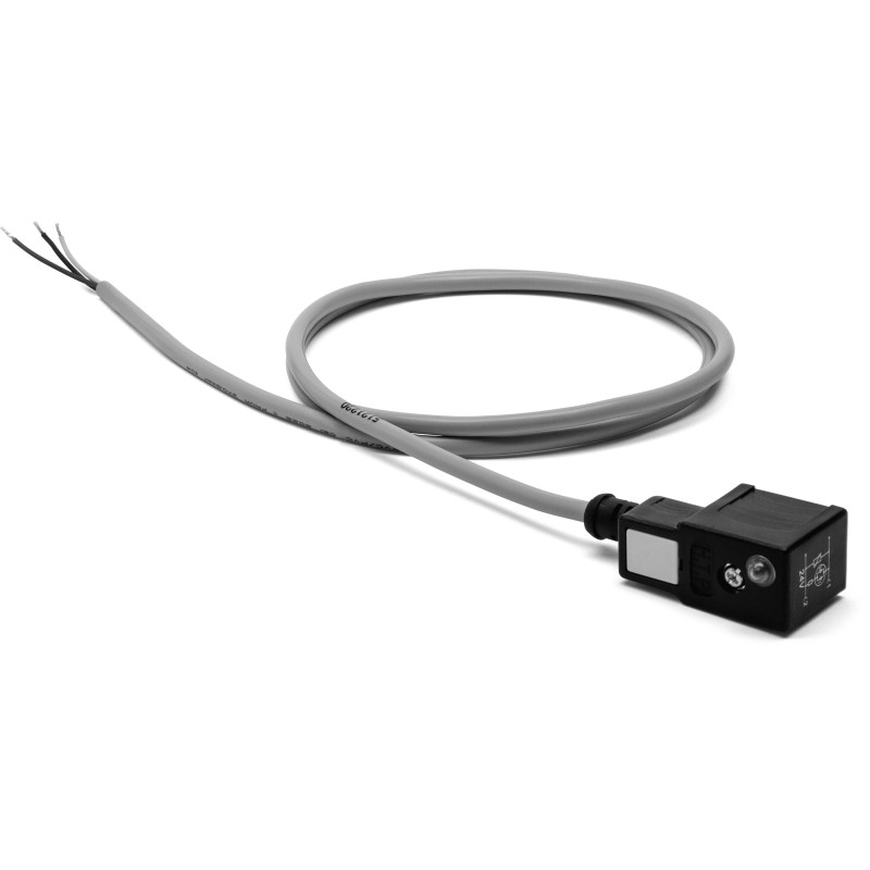 Wtyczka 122-550-1, 220V, przewód 1 m, seria AP, Camozzi