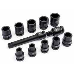 Zestaw nasadek udarowych 1/2" - 12 elementów