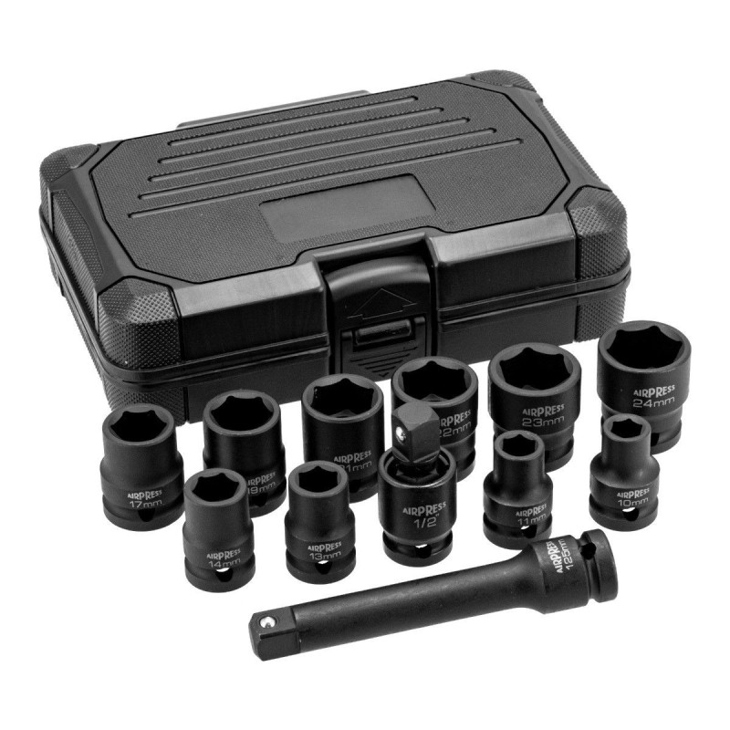 Zestaw nasadek udarowych 1/2" - 12 elementów