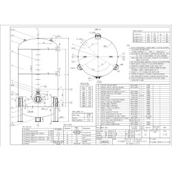 Zbiornik sprężonego powietrza pionowy 20000 litrów, 11 bar - Komnino