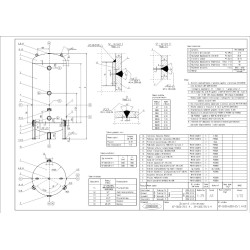 Zbiornik sprężonego powietrza pionowy 6000 litrów, 25 bar - Komnino