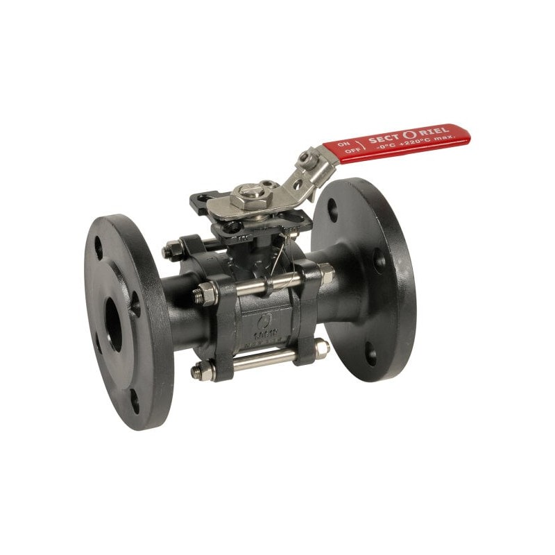 Zawór kulowy stalowy 765XS PN40 DN40 3pc A216WCB ISO 5211
